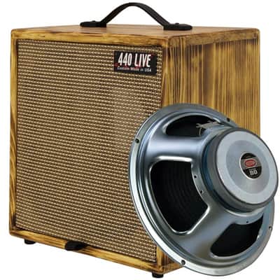 1X12 guitar speaker cabinet US Made afterburn finish with Celestion Seventy 80 speaker, 16 ohms image 1