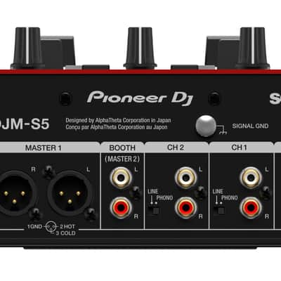 Pioneer DJM-S5 Scratch-style 2-Channel DJ Mixer (Gloss Red) image 2