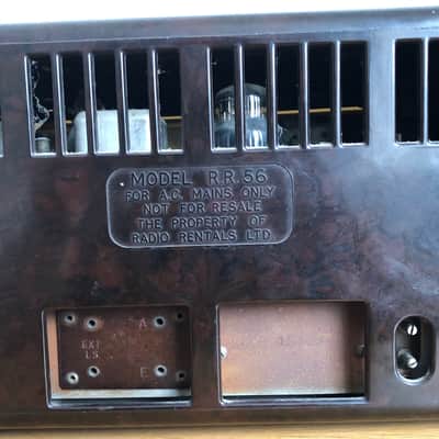 Radio Rentals RR56 valve radio 1950’s could be modified? RR56 1950 - Bakelite image 4
