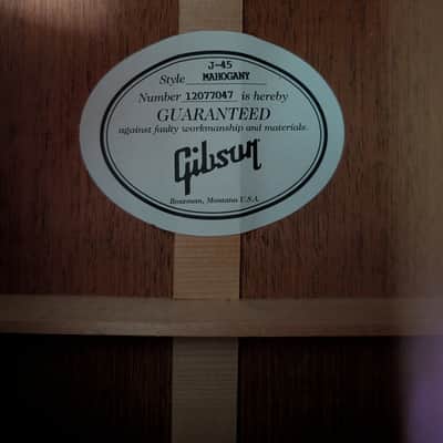 Gibson J-45 Mahogany 2018 - Antique Natural image 4