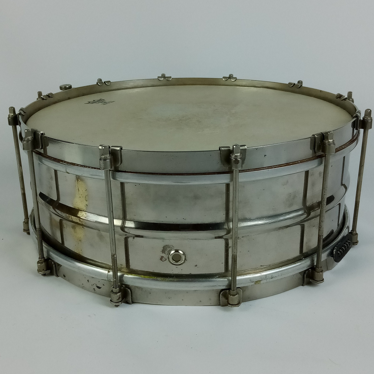 Gretsch 5x14" 1939-1941 Junior Professional Snare Drum NOB Brass Shell 12Lug USA — main photograph