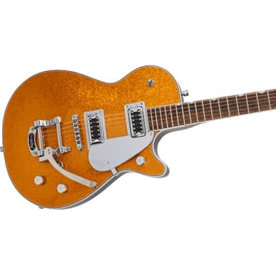 Gretsch G5230T Electromatic® Sparkle Jet™ FT Single-Cut with Bigsby®, Laurel Fingerboard, Gold Sparkle image 5
