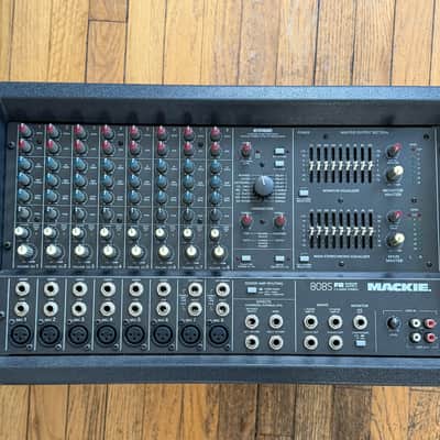 Mackie Mackie Professional Powered Mixer  PPM Series  808S  2 x 600W Stereo  #AN1331N   1999 gray image 2