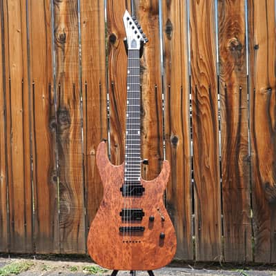 ESP USA M-II DX NT Redwood/Korina Body 6-String Electric | #2 of 4 Made Total | Includes Black Tolex Hard Case image 3