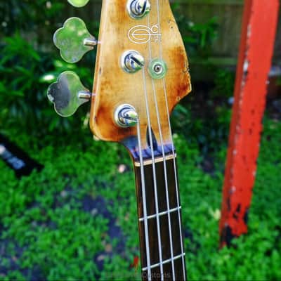 Fender Jazz Sunburst Bass Heavy Aged Relic by East Gloves Customs image 14