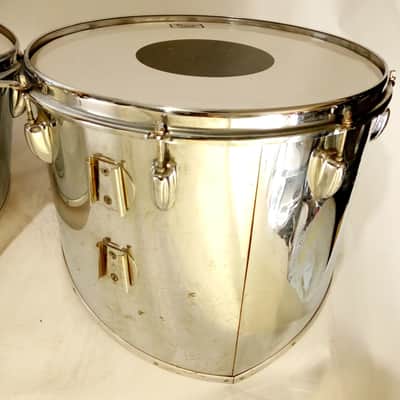 *Slingerland 14,16,18" #591 Cut-A-Way Trio COW Chrome over Wood Vintage 70s 5Ply image 8