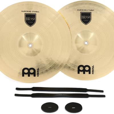 Meinl Cymbals Student Range Brass Crash Cymbals - 18-inch (1-pair) image 1