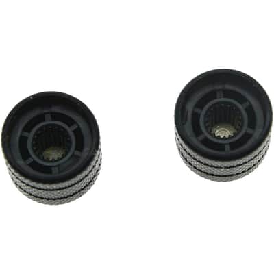 Black Set of 2 Push on Fit Abalone Top Guitar Knobs Dome Knobs Bass Knob for Tele/Telecaster image 5