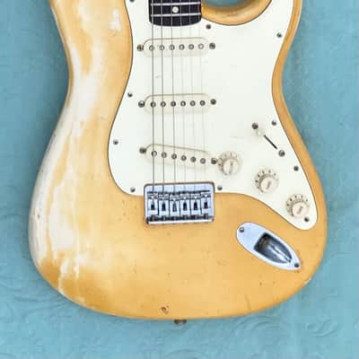 Fender Stratocaster 1975 - Olympic White to Creme HARDTAIL with rare rosewood fingerboard image 1