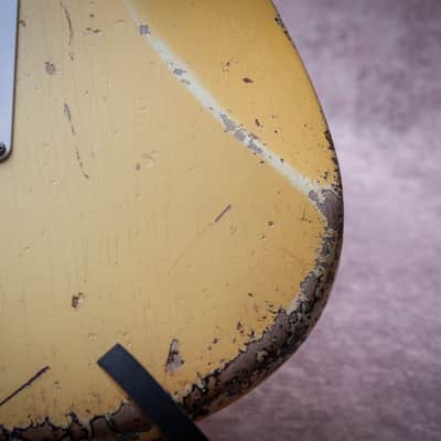 FENDER USA Masterbuilt '61 Reissue Stratocaster Heavy Relic *Vincent Van Trigt " Vintage White + Rosewood" (2024) image 22