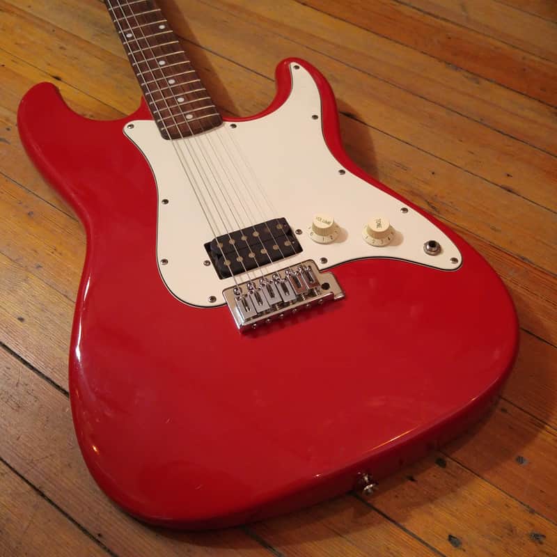 Fullerton Single Humbucker Doublecut Electric Red image 1