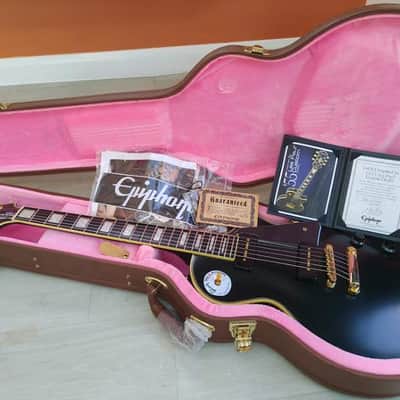 Epiphone Inspired by "1955" Les Paul Custom Outfit 2016 - 2019 - Aged Gloss Ebony image 1