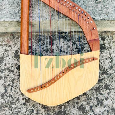 22 String Lute Harp – Portable Celtic Lyre Harp Handmade Folk Instrument - US Duty Free image 2