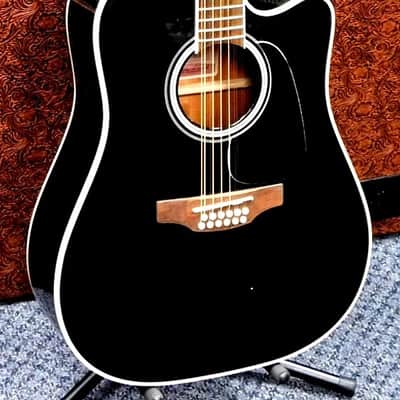 2025 Takamine GD38CE 12-String Dreadnought Acoustic-Electric Guitar! Gloss Black! VERY NICE!!! image 2