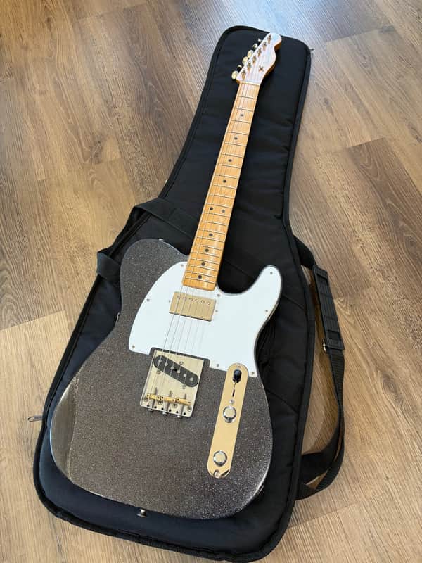 5.88 lbs Fender Brad Paisley Road Worn SH Telecaster w/ Seymour Duncan Jazz SH-2n Humbucker 2025 Black Sparkle image 1