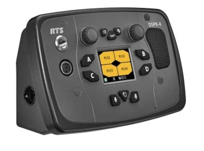 RTS DSPK4-W 4-Channel IP Wall Mount User Station with Power Supply image 1