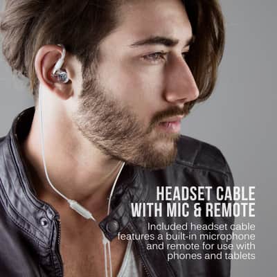 Mee Audio M6 PRO 2nd Generation Universal-Fit Noise-Isolating Musicians’ in-Ear Monitors Clear image 7