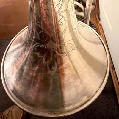 F. E. Olds  LM Tenor Trombone 1918  W/ Original Hardcase PLAYER image 15