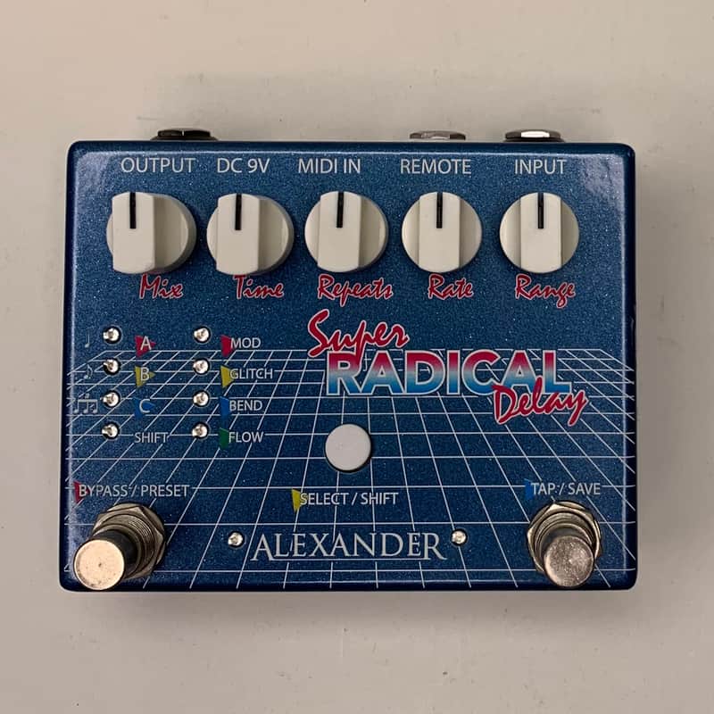 2010s Alexander Pedals Super Radical Delay Graphic