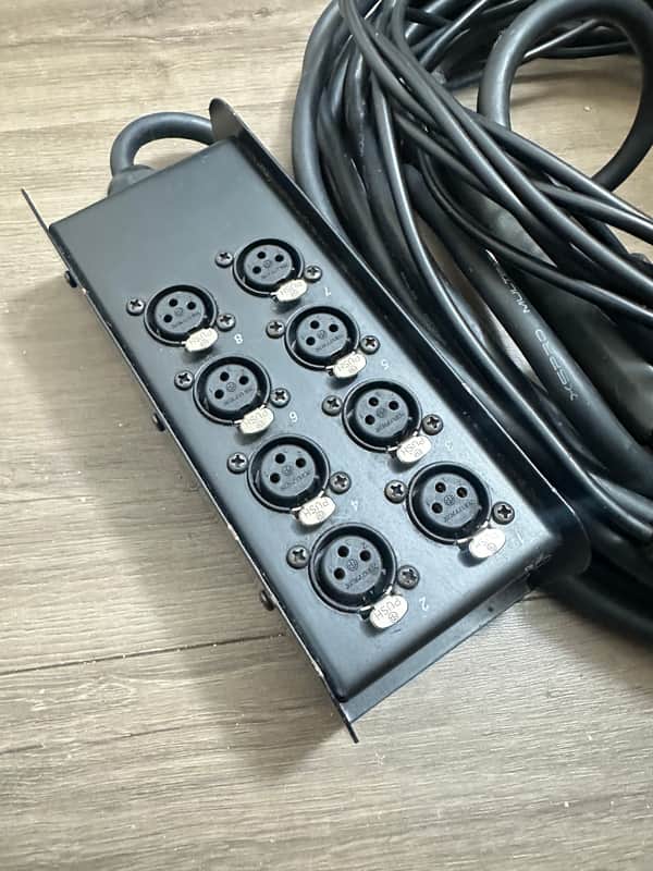 JSPRO XSPRO 8-Channel XLR Stage Snake-20 ft – Excellent Condition XPRO 2017 - Black image 1