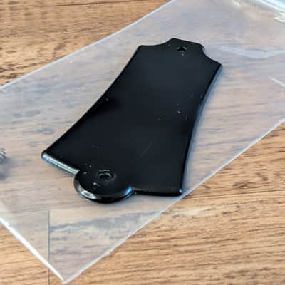 Guild Truss Rod Cover With Original Screws Vintage 1970s Black image 2