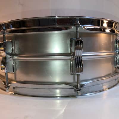 Ludwig No. 404 Acrolite 5x14" 8-Lug Aluminum Snare Drum with Keystone Badge 1960’s - Matte Aluminum Snare Drum image 3
