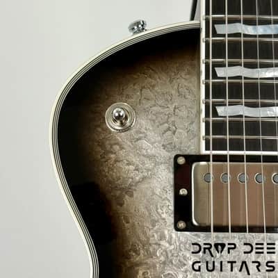 ESP Original Series Eclipse Custom Electric Guitar w/ Case - Silver Liquid Metal Burst image 5