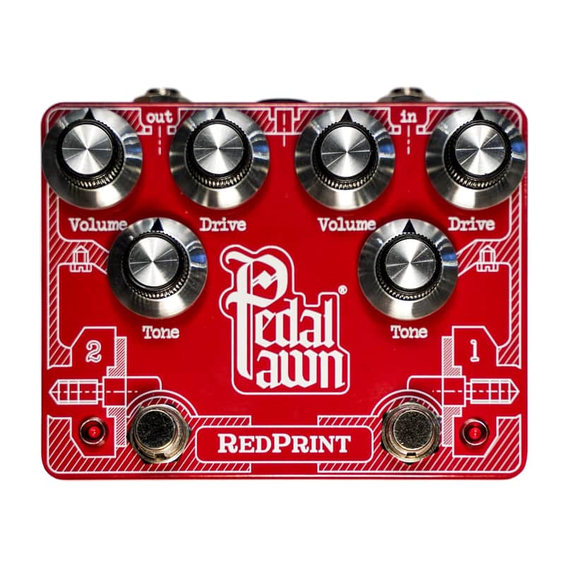 NEW Pedal Pawn RedPrint Dual Overdrive Guitar Pedal image 1