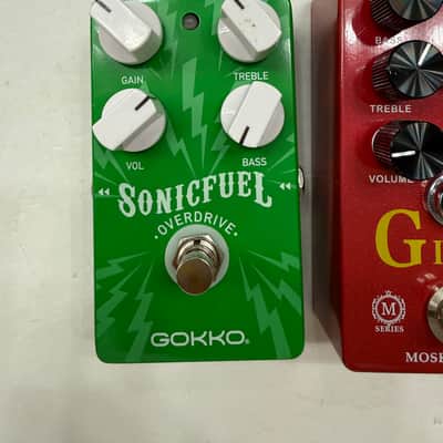 Gokko Sonic Fuel + Mosky Audio G IV Red Overdrive Guitar Effect Pedal Lot Of 2 image 2