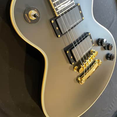 Harley Benton SC-1000 SBK Matte Black LP Style Guitar with Active Pickups image 10