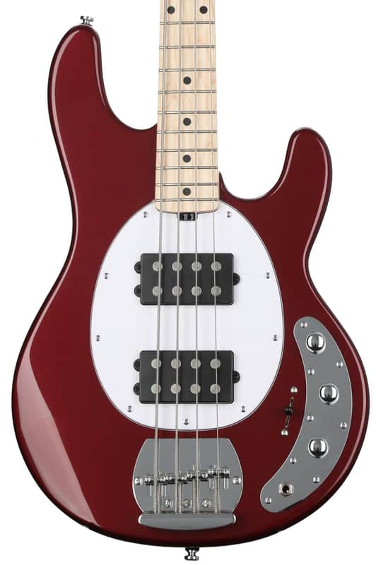 Sterling By Music Man StingRay RAY4HH Bass Guitar - Candy Apple Red image 1