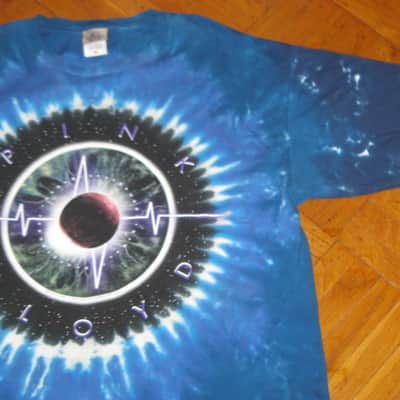 near new (worn once) Liquid Blue (shirt maker brand) Pink Floyd Pulse Concentric Tie-Dye T-Shirt, Men's XL, 100% Pre-Shrunk Cotton, Short Sleeve 2020s - Tye Dye: Blue, White, Purple / Graphic: Pupil, Space, Ocean (black, white, red, blue, green, purple) image 8