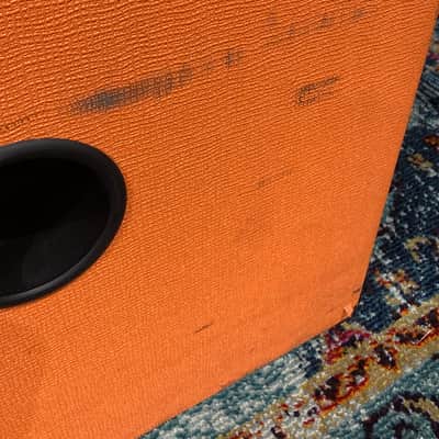 Tom Petersson's Cheap Trick, Orange - OBC410 4x10" 600-watt Bass Cabinet with Horn 8-ohm SIGNED!, AUTHENTICATED!  (TP #7) image 24