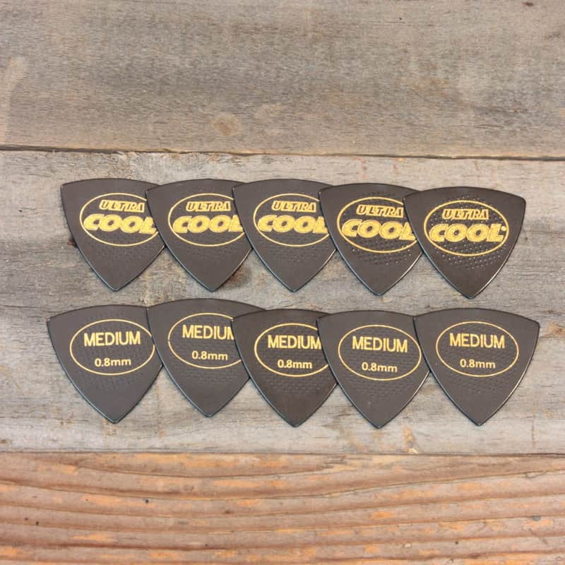 Cool Medium 0.8mm Elliptical Ultra SR Series Bi-Matrix Accu-Grip Set of 10 Picks image 1