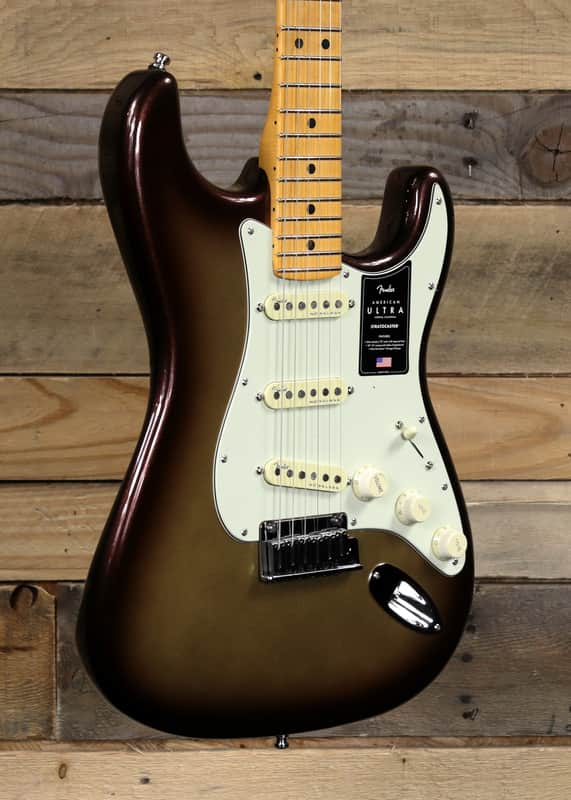 Fender American Ultra Stratocaster Mocha Burst w/ Case & Maple Fretboard image 1