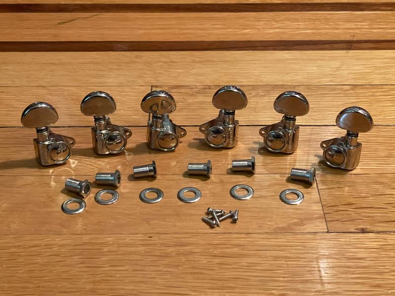 Grover Tuners 3+3 Nickel for Gibson Les Paul standard Special TV burst paf es-335 flying v 175 image 1