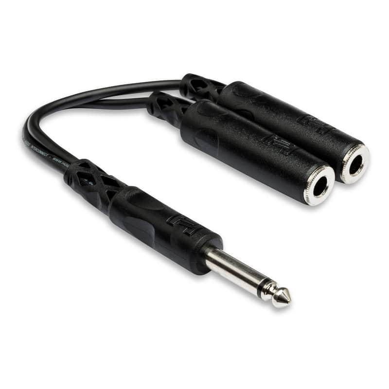 Hosa Technology 1/4 in TS to Dual 1/4 in TSF Y Cable image 1