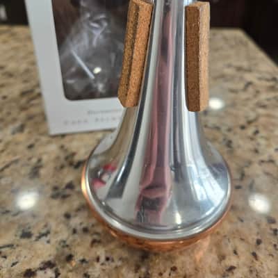 Tom Crown 30TC Trumpet Straight Mute with Copper Bottom 2010s - Silver/Copper image 1
