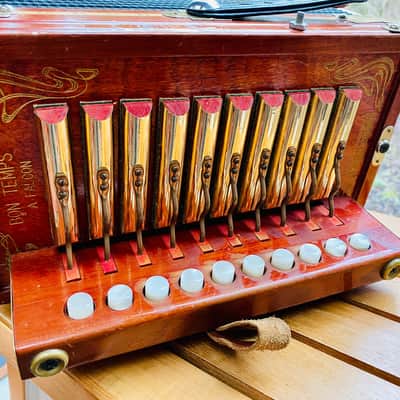 Bon Temps Cajun Accordion - Key of C - Built by Antoine Falcon - Rare image 9