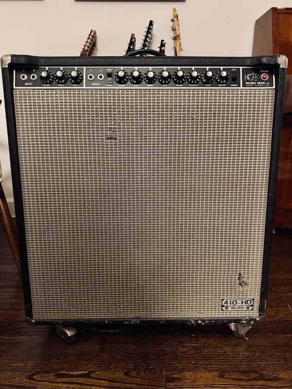 Music Man 410-HD One Thirty 2-Channel 130-Watt 4x10" Guitar Combo 1974 - 1979 - Black image 1