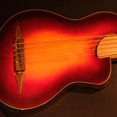Rick Turner Renaissance  5 String Acoustic Electric Fretless Bass (RB 5-FL) Cherry Sunburst image 1