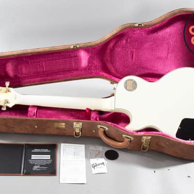 2014 Gibson Custom Shop Les Paul Custom Alpine White – Vintage Patina – COA + Original Case image 4