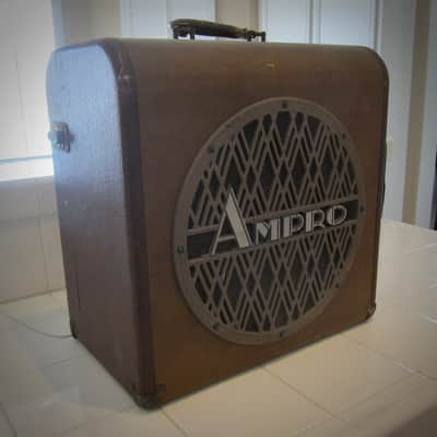 AMPRO Speaker Cabinet 12" 16 OHM Jensen Plug & Play Circa-1948-Brown Wrap image 3