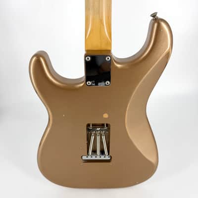 2021 Fender Vintera Road Worn 60’s Stratocaster – Firemist Gold image 7