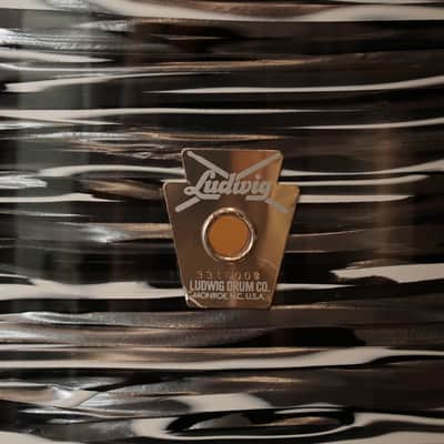 Ludwig 12/13/16/22" Classic Maple Mod Drum Set - Vintage Black Oyster image 4