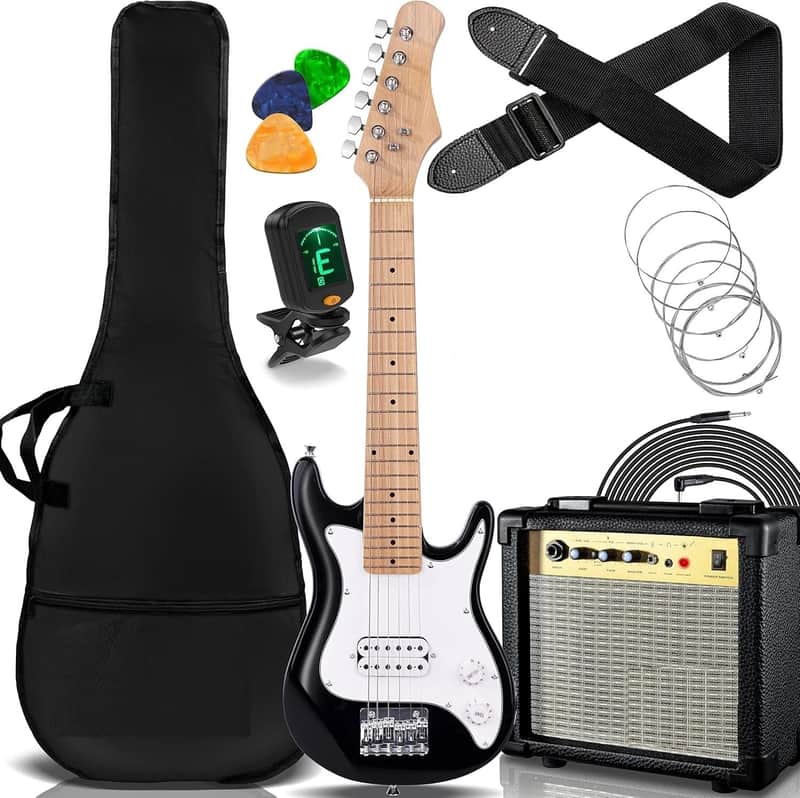 Mini Instrument w/ 10W Amp & Complete Accessories, Kids Electric Guitar image 1