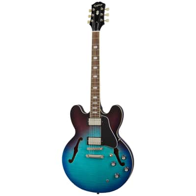 Epiphone Inspired by Gibson ES-335 Figured (Blueberry Burst) - Semi Acoustic Guitar image 1