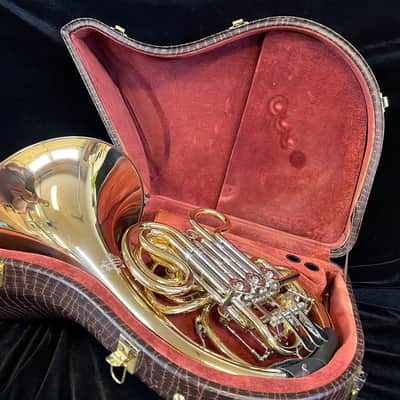 Beautiful Gold Brass Alexander 103 Double Horn image 11