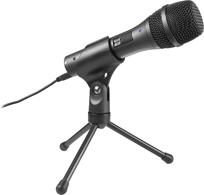 Audio-Technica AT2005USB Cardioid Dynamic USB/XLR Microphone,Black image 1