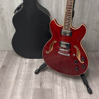 Ibanez Artcore AS73-TCR-12-01 Semi-Hollow Guitar – Transparent Cherry image 3